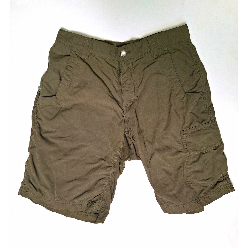 Mountain Khakis Granite Creek Men’s Green Nylon Canvas Cargo Shorts 11" Inseam